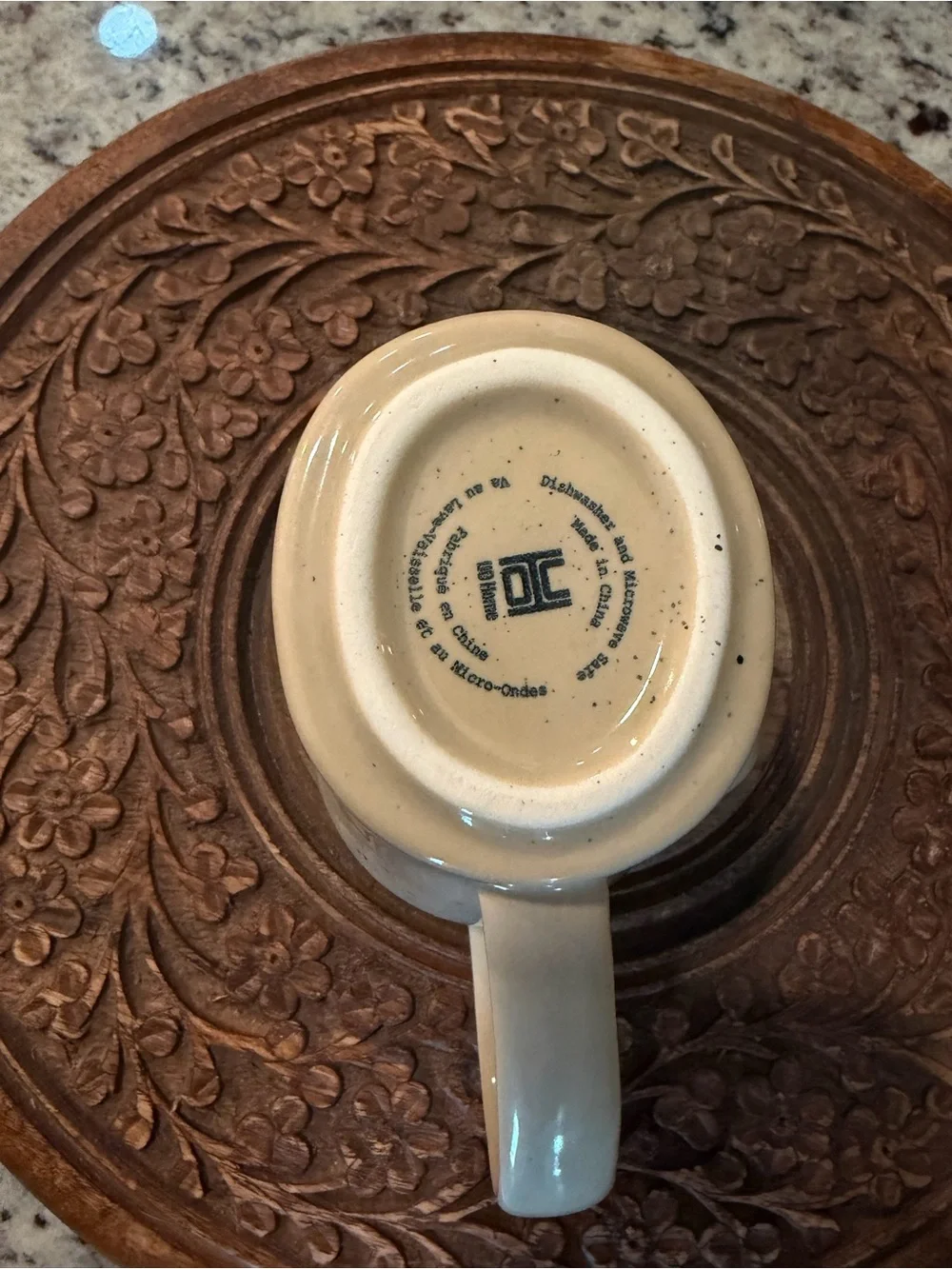 Ceramic boob mug